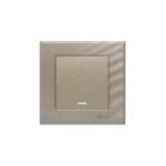 کلید و پریز ویرا مدل کریستال بژ - تصویر 2