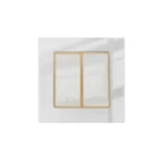 کلید و پریز ویرا مدل امگا سفید طلا سفید