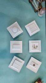 کلید و پریز ویرا مدل پرو  کلاسیک سفید - تصویر 2