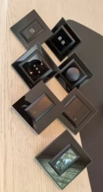 کلید و پریز ویرا مدل پرو  کلاسیک مشکی - تصویر 3