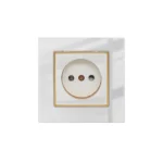 کلید و پریز ویرا مدل امگا سفید طلا سفید - تصویر 6