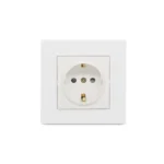 کلید و پریز ویرا مدل ساده سفید - تصویر 7