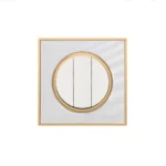 کلید و پریز ویرا مدل آلفا کلاسیک سفید طلایی - تصویر 4