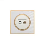 کلید و پریز ویرا مدل آلفا کلاسیک سفید طلایی - تصویر 5