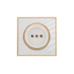 کلید و پریز ویرا مدل آلفا کلاسیک سفید طلایی - تصویر 7