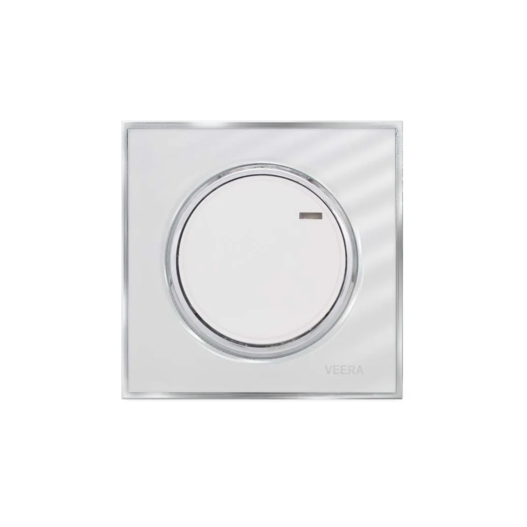 کلید و پریز ویرا مدل آلفا کلاسیک سفید استیل - تصویر 1