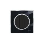 کلید و پریز ویرا مدل آلفا کلاسیک مشکی استیل - تصویر 4