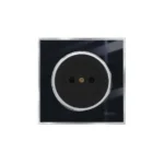 کلید و پریز ویرا مدل آلفا کلاسیک مشکی استیل - تصویر 7