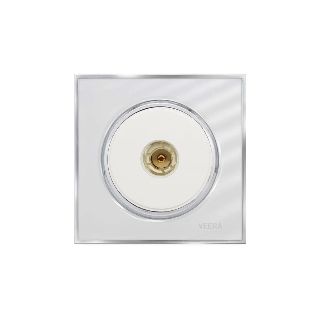 کلید و پریز ویرا مدل آلفا کلاسیک سفید استیل - تصویر 8