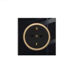 کلید و پریز ویرا مدل آلفا اسپرت مشکی طلایی - تصویر 6