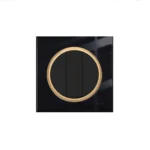 کلید و پریز ویرا مدل آلفا اسپرت مشکی طلایی - تصویر 8